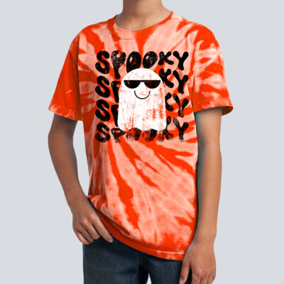 Youth Tie-Dye T-Shirt - Fall Holidays - Ghost Thumbnail