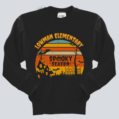 Youth Crewneck - Fall Holidays - Haunted House Thumbnail
