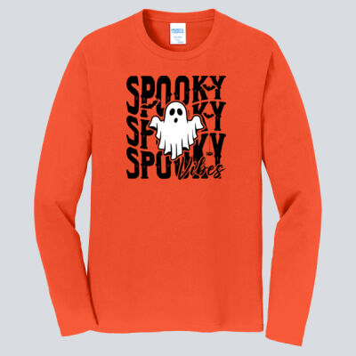 Adult Long Sleeve Shirt - Fall Holidays - Spooky Vibes Thumbnail
