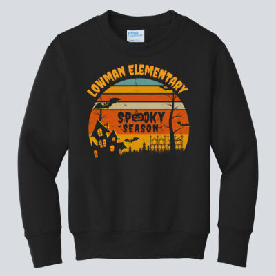 Youth Crewneck - Fall Holidays - Haunted House Thumbnail