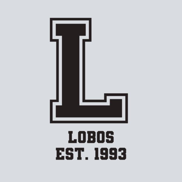 L Lobos Varsity - Black Thumbnail