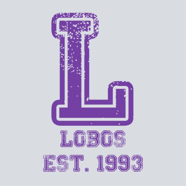 L Lobos Distressed - Purple  Thumbnail