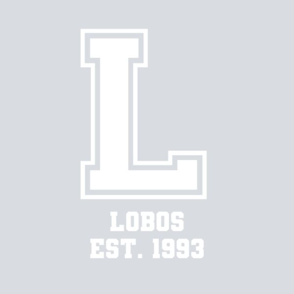 L Lobos Varsity - White Thumbnail